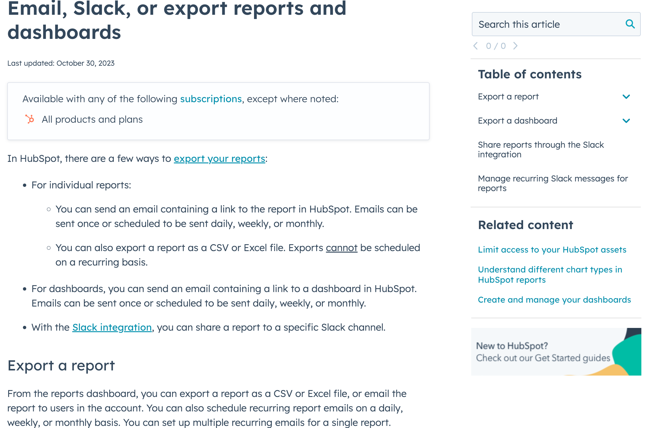 hubspot email reports for call tracking